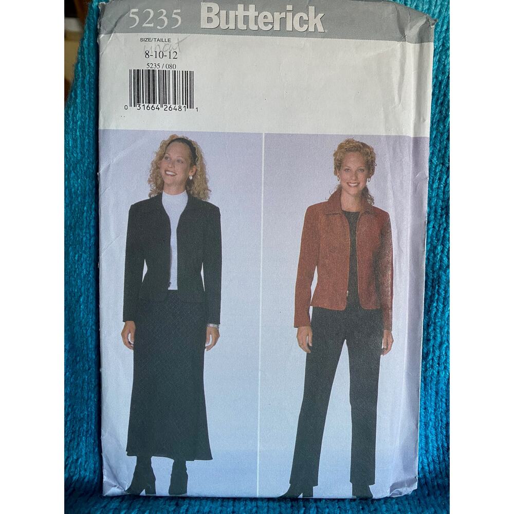 Butterick Sewing pattern 5235 Suit blazer midi skirt